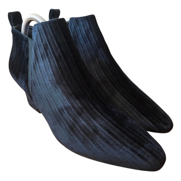 Miista London Billie Women's Velvet Stripe Ankle Boots Black Size EU 39 US 8.5 - Picture 7 of 14